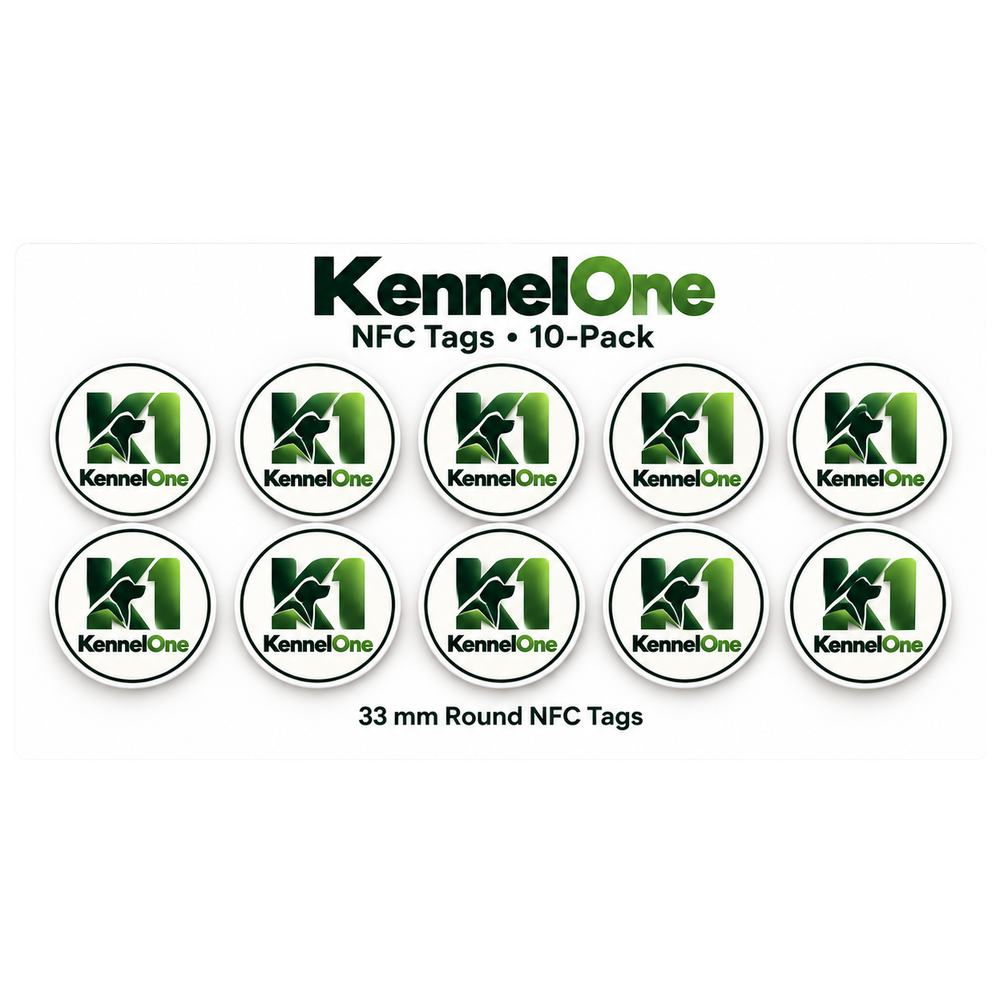 Kennel One 10-pack of 33 mm round NFC tags